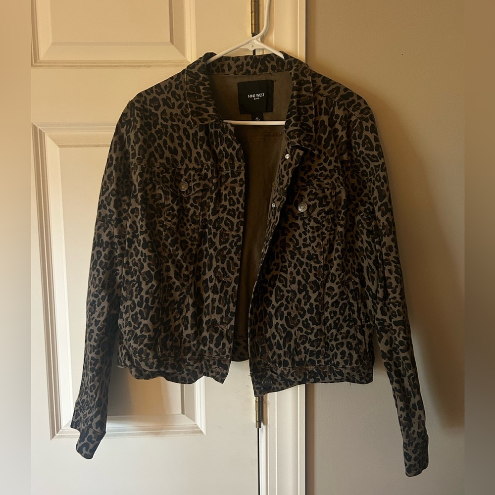 Nine West Brown and Black Jean Jacket